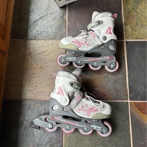Girls' Pink and Gray Rollerblade Inline Skates